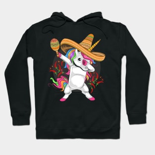 Unicorn Mexican Hat Cinco De Mayo Hoodie